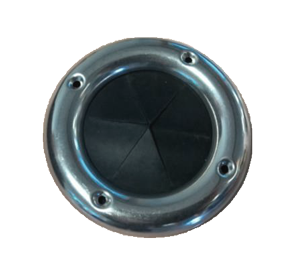 Kabeldoorvoer &Oslash;90x58mm, H=5mm; met RVS ring - 001058 72dpi - 9001058