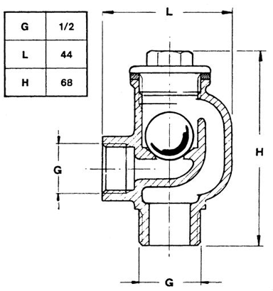 Messing-verchroomde beluchtingsset met EPDM-rubber afsluitkogel, slangaansluiting &Oslash;16mm - 001250 16 01 72dpi - 9001250/16