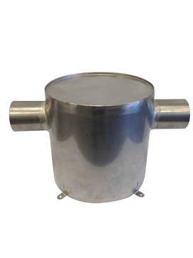RVS waterlock, verticaal, slangaansluiting &Oslash;90mm, H=300mm, &Oslash;300mm - 003900 72dpi 1 - 9003900