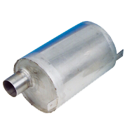 RVS waterlock, horizontaal, slangaansluiting &Oslash;40mm, L=230mm, &Oslash;160mm - 004400 72dpi 2 - 9004400