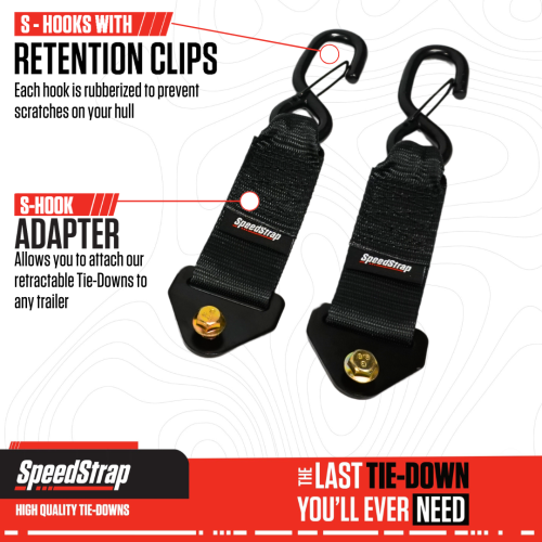Speedstrap S-Hook adapters tbv autom. oprolbare spanbanden, 2 st. - 00631002 7 - 900631002