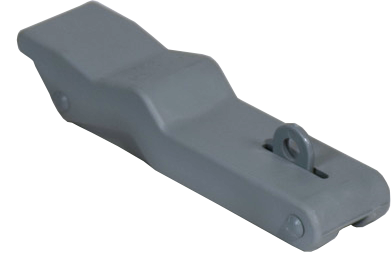 Overvalsluiting elastisch antirammel enkel, grijs  150x36mm - 012250 72dpi - 9012250