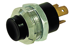 Chromed-Brass Push Button Switch, 20a, Bore &Oslash;21mm - 014849 72dpi - 9014849