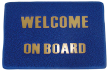 Fussmatte 'Welcome On Board, Abm. 600x350mm, Pvc - 015305 72dpi - 9015305
