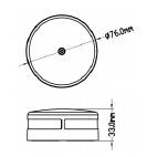 Positielantaarn LED, gepolijst RVS 304 huis; 10-30V; groen, 112.5&deg; - 015555 1 3 - 9015556