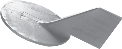 Zink anode Yamaha outboard, skeg (OEM 688-45371-02) - 017102 72dpi - 9017102