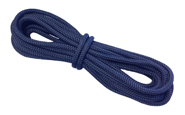 16-Voudig gevlochten landvast met handgemaakte oogsplits 10mm, blauw, L=6,5m - 020608 1 - 9020610