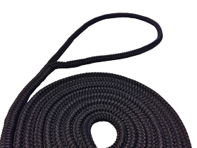 16-Plait Fender Ropes Handmade T16 + Splice, 10mm, Black, L=3m - 020810 - 9020810