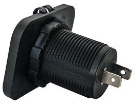 Waterdicht inbouw stopcontact 12V, incl. deksel - 025318 1 72dpi - 9025318