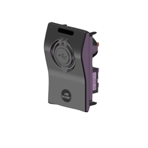 Enkel werkend schakelpaneel, 60x100mm, USB poort - 025331 72dpi - 9025331