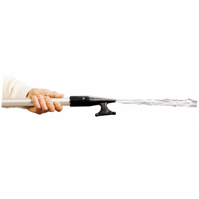 Aluminium telescopische bootshaak met kunststof haak en ingebouwde lenspomp, L=1100-2000mm, capaciteit: 15l/min, &Oslash;35mm - 026001 01 - 9026001