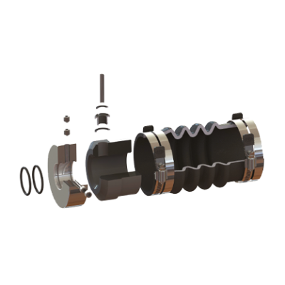 PSS Rubberbalg reducer, van 3" (&Oslash;76,2mm) naar 2-3/4" (&Oslash;69,9mm) - 036300234 72dpi - 9036300234