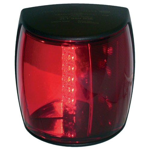 Hella Naviled-Pro Portside Light, 9-33v, 112.5&deg;, Bsh-2nm, Black Housing With Red Lens - 041300 72dpi - 9041300