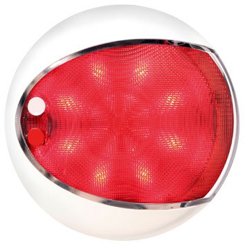 Hella Euroled Touch, 2-Farbe Led, Wei&szlig; / Rot, 9-33v, Wei&szlig; Huis, &Oslash;129,5mm, H=29,5mm - 041340 72dpi - 9041340