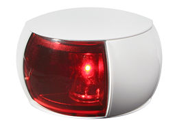 Hella Naviled Portside Light, 9-33v, 112,5&deg;, Bsh-2nm, White Housing With Red Lens - 041353 72dpi - 9041353