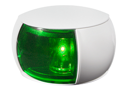 Hella Naviled Star Board Light, 9-33v, 112,5&deg;, 2nm, White Housing With Green Lens - 041355 72dpi - 9041355