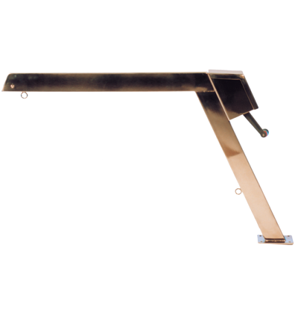 RVS davits met vaste arm