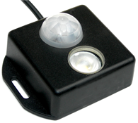 Brightline Infrarood bewegingsschakelaar, model 'PLS-1' PIR DC, 12/24V, ingebouwde LED-Lamp - 056002 72dpi - 9056002