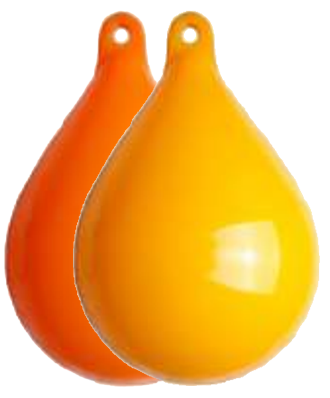 Anker (markerings) boei, druppelvormig