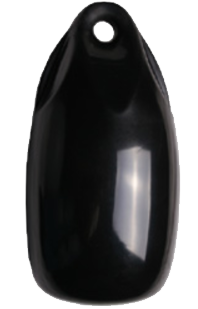 Fender druppelmodel 'Dumpy', zwart &Oslash;150mm, L=300mm, (maat 1) (opblaasbaar met kogelventiel) - 059095 1 - 9059095