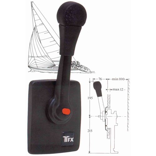 SeaStar &eacute;&eacute;nhandel motorbediening B80/S, zijmontage, voor zeilboten - 065006 72dpi - 9065006