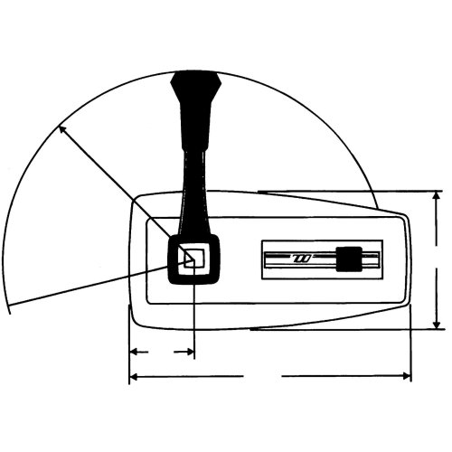 SeaStar &Eacute;&eacute;nhandel motorbediening C80, zijmontage, standaard - 065011 1 72dpi - 9065011