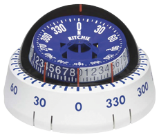Ritchie Compass Model 'Tactician Xp-98w', Binnacle Mount Compass, Dial &Oslash;76,2mm/5&deg;, White - 067061 72dpi - 9067061