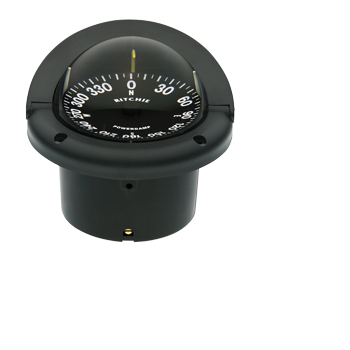 Ritchie Kompas model 'Helmsman', HF-742, 12V, inbouwkompas, roos &Oslash;95mm/5&deg;, zwart - 067076 72dpi - 9067076