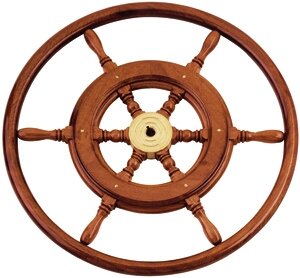 6-Spoke Wheel 'Type 3b' Classic Mahogany Wheel With Houten Rim, Incl. Adapter, &Oslash;700mm - 068346 - 9068370/B