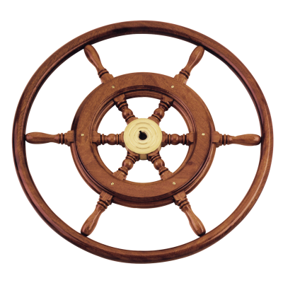 6-Spaaks stuurwiel 'Type 3B' klassiek mahoniehouten stuur met houten hoepel, incl. adapter, &Oslash;600mm - 068360 b 72dpi - 9068360/B