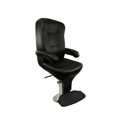 Springfield Mariner de Luxe Helmsman Stuurmansstoel, zwart, package met hoogte-verstelbare stoelpoot (22"-32") - 069146 72dpi - 9069146