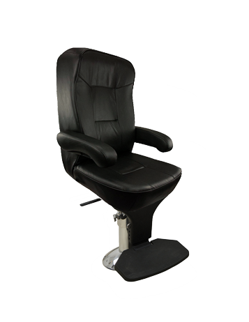 Springfield Mariner de Luxe Helmsman Stuurmansstoel, zwart, package met hoogte-verstelbare stoelpoot (22"-32") - 069146 72dpi - 9069146
