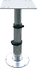 Springfield Aluminum Table Pedestal 'Tristar' With 3-Stage Gas Lift Adjustment, 335-714mm, With Flat Base - 069194 72dpi - 9069194