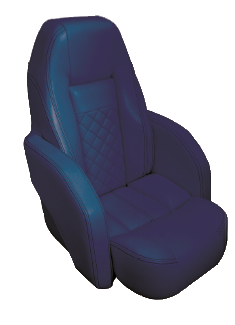 Springfield Stuurstoel model Race Pro 'Flip-Up', donkerblauw met witte stiksels - 069237 72dpi - 9069237