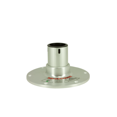 Regatta stoelpoot 4,5"; H=114mm; vast, 360&deg; draaibaar met lock, voet &Oslash;229mm - 069375 72dpi - 9069375