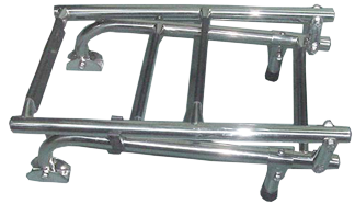 RVS Zwemtrap, 3+2-treden met kunststof bekleed, afm. uitgeklapt 235x1085mm, buis &Oslash;22mm - 069802 72dpi - 9069802