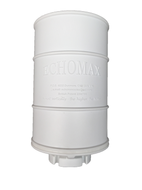 Echomax EM230 midi radarreflector (basemount) zonder RVS beugel, wit - 070421 72dpi 1 - 9070421