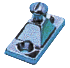 Stainless Steel Sprayhood Side Mount Feet, Base 51x22,25mm, Screw &Oslash;6,3mm - 072165 72dpi - 9072165