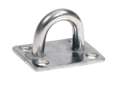 RVS oogplaat, 38,5x48mm, &Oslash;8mm - 072615 72dpi - 9072615