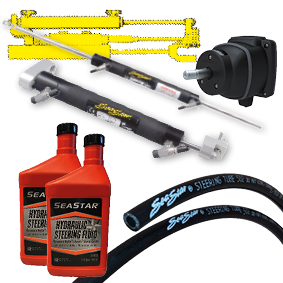SeaStar Hydraulische sterndrivebesturing met tilt pomp voor Volvo DPS & SX (met stuurbekrachtiging) - 074131 1 - 9074131