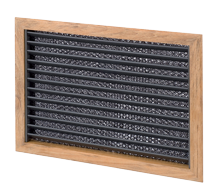 Teak luchtinlaatrooster met filter, 279 x 203mm - 075986 72dpi - 9075986