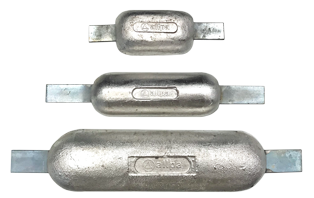 Magnesium lasstrip-anode, 110x60x190x28mm (0,3kg) - 077405 4 - 9077935