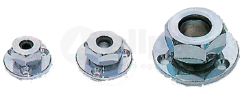 Messing-verchroomde waterdichte kabeldoorvoeren, kabel &Oslash;19mm (6-kant moer) - 078474 0 72dpi - 9078475