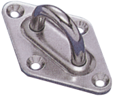 RVS ruitvormige oogplaat, 40x64mm, &Oslash;6mm - 078521 72dpi - 9078521