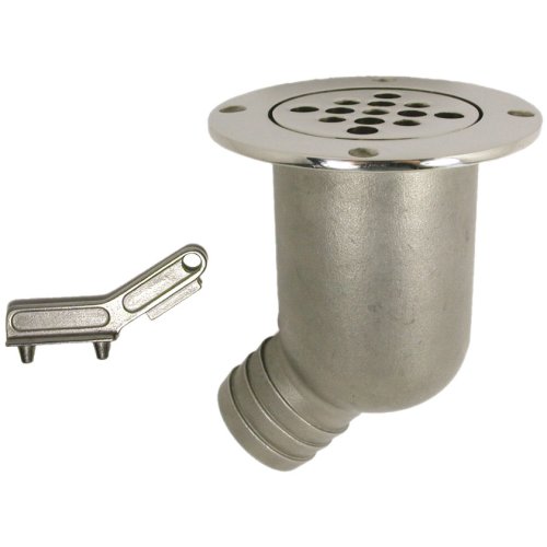 Niro Abfluss Mit Abnehmbarem Deckel, 38x58x115x91mm, Inkl. Schl&uuml;ssel - 078690 72dpi - 9078690