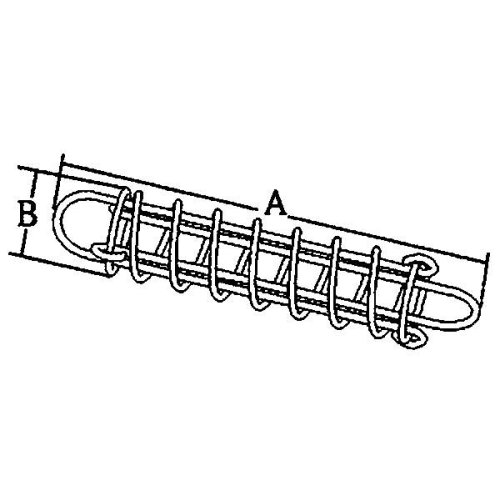 RVS Landvastveer, &Oslash;6mm, A=380mm, B=62mm - 078767 01 72dpi - 9078767