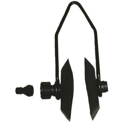 Doorspoelklem vierkant, rubber, met adapter, voor outboards - 078785 72dpi - 9078785