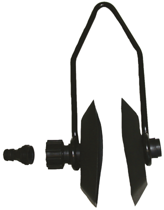Doorspoelklem rond, rubber, met adapter, voor outboards - 078786 72dpi - 9078786