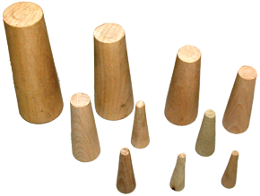 Set houten noodpluggen, &Oslash;5-28mm (10 stuks) - 078790 72dpi - 9078790