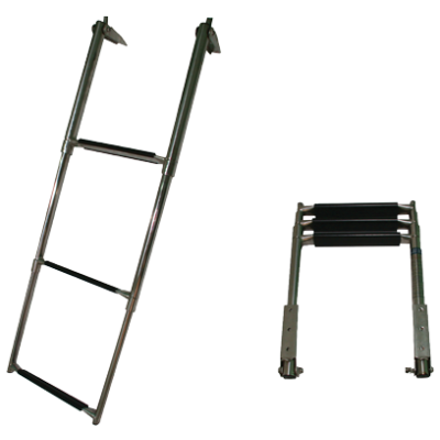 RVS telescopische zwemtrap, 4-treden met kunststof bekleed, max. buis &Oslash;38mm - 078801 72dpi - 9078801